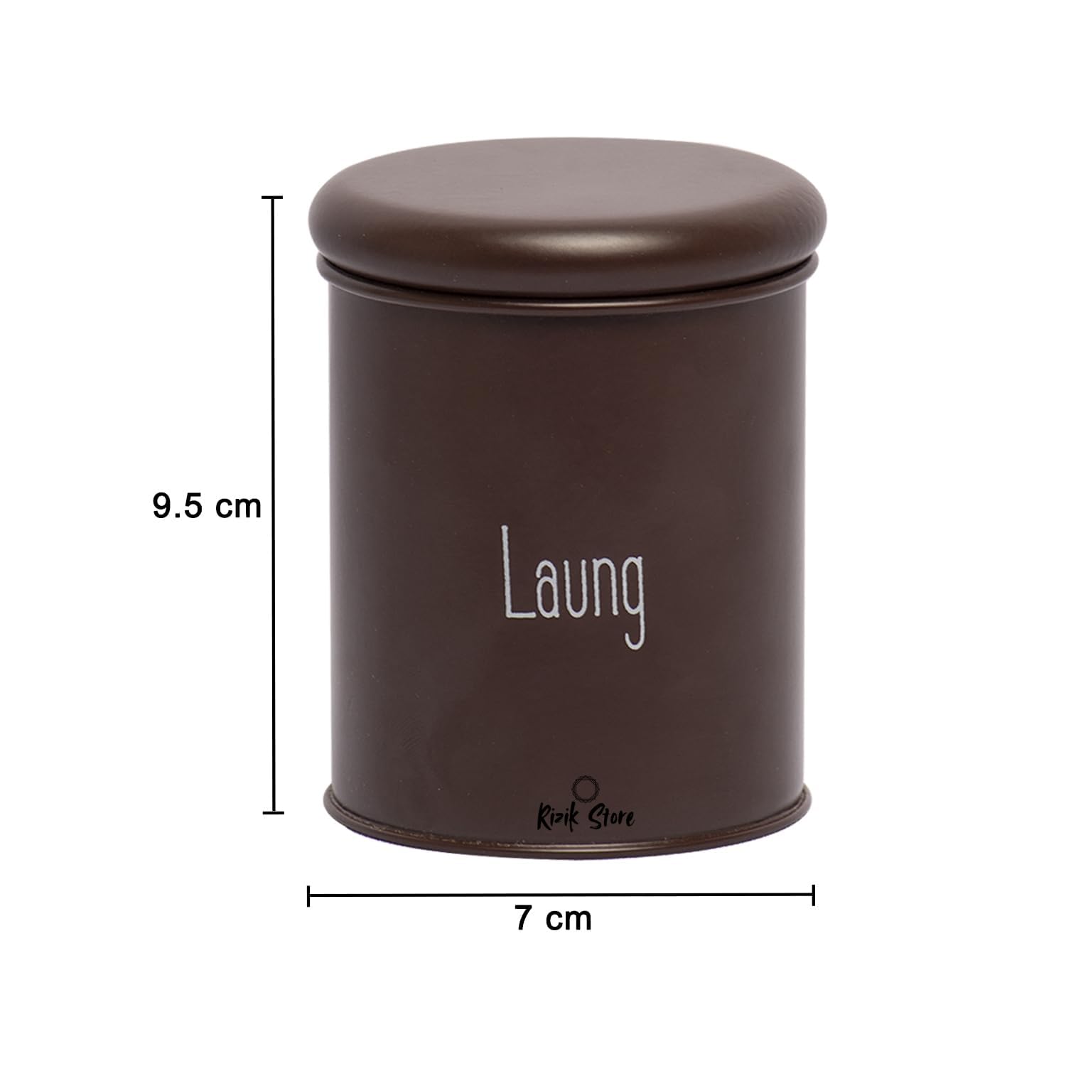 Set of 6 Airtight spice metal Jars